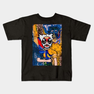 Urban-Chic Digital Collectible - Character with MaleMask, ChineseEye Color, and DarkSkin on TeePublic Kids T-Shirt